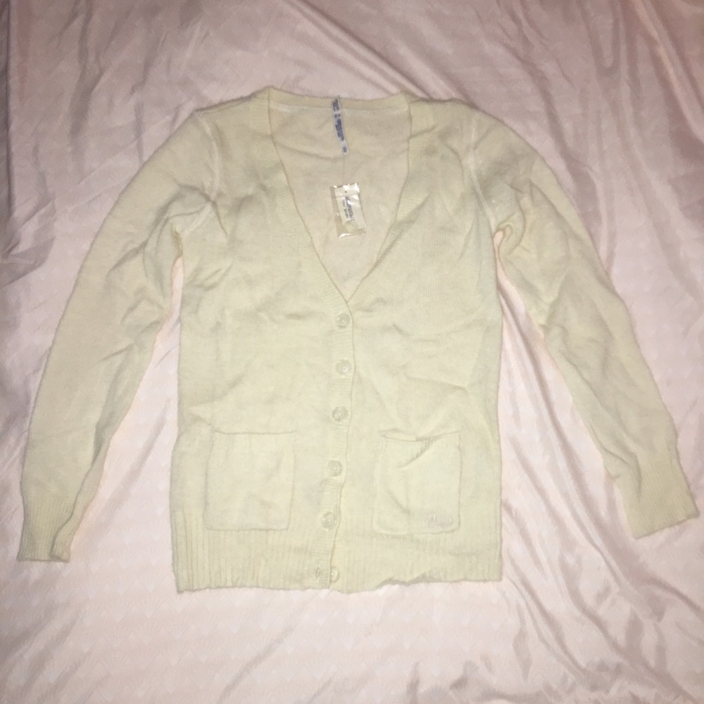 Longline Cream/ White Cardigan